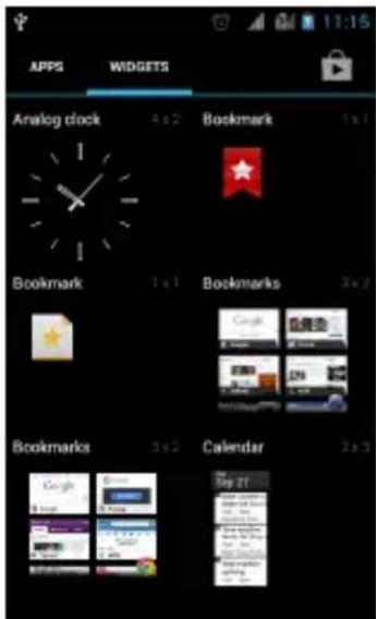 GSmart Rio R1 - Using Widgets - 1