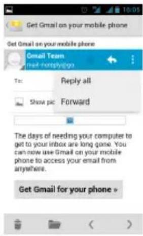 GSmart Rio R1 - To reply or forward an e-mail - 1