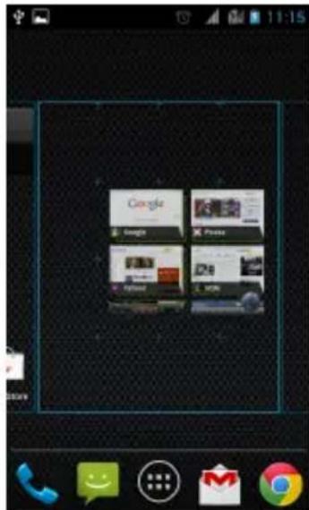 GSmart Rio R1 - To add widgets - 1