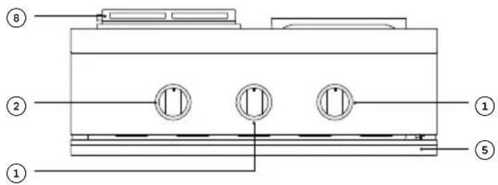 Fisher & Paykel GDSBE1-302-L - Griddle and Side Burner Features - 1