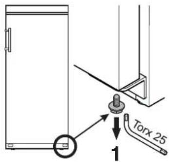 LIEBHERR GKvesf 4145 Pro - Changing over door hinges - 1