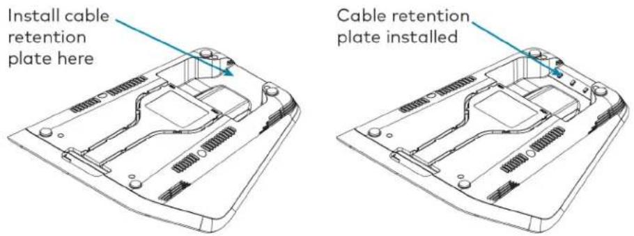 Crestron UC-MM30-Z - Install the Cable Retention Plate - 1