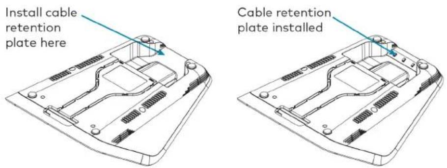 Crestron UC-MM30-Z - Install the Cable Retention Plate - 1