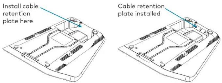 Crestron UC-MM30-Z - Install the Cable Retention Plate - 1