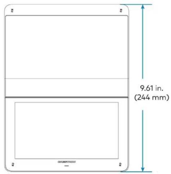 Crestron UC-MM30-Z - Mini Tabletop Conferencing Device Dimension Drawing - 1