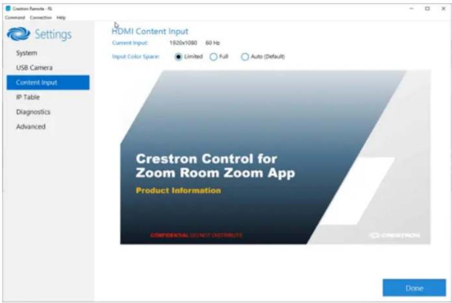 Crestron UC-MM30-Z - Content Input - 1
