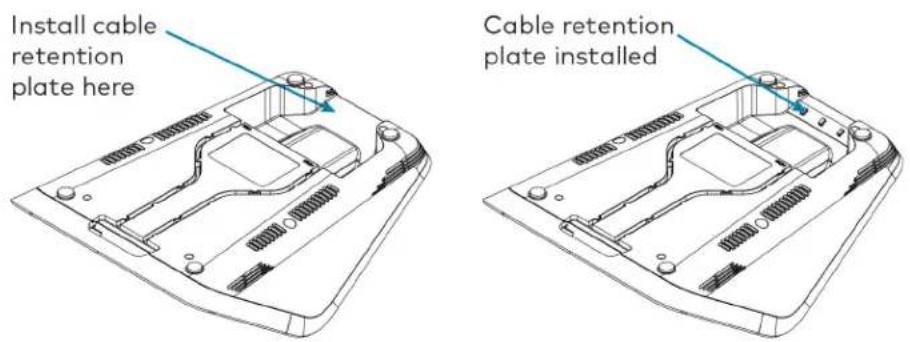 Crestron UC-MM30-Z - Install the Cable Retention Plate - 1