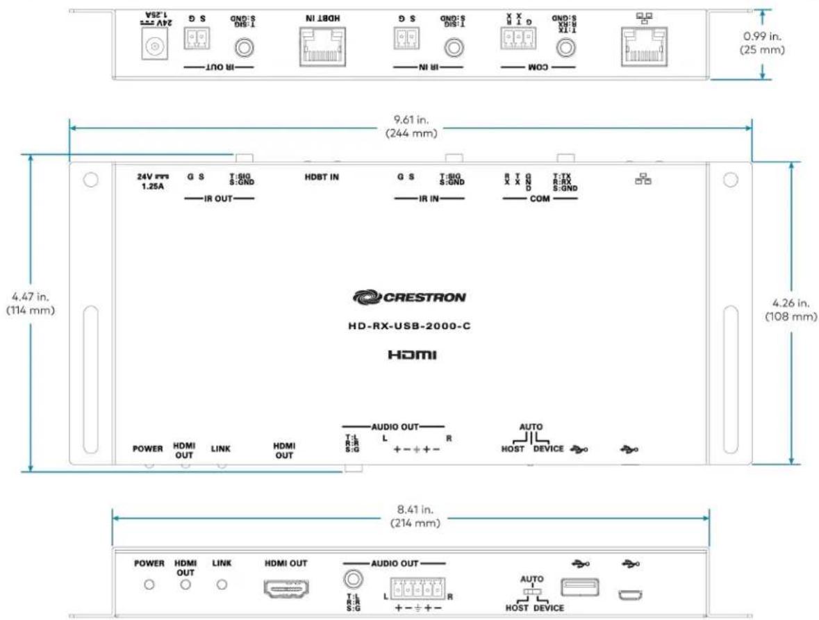 Crestron UC-MM30-Z - HDMI over CATx Receiver Specifications - 1