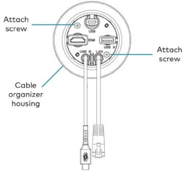 Crestron UC-MM30-Z - Mounting the UC-PR and Cable Organizer - 4