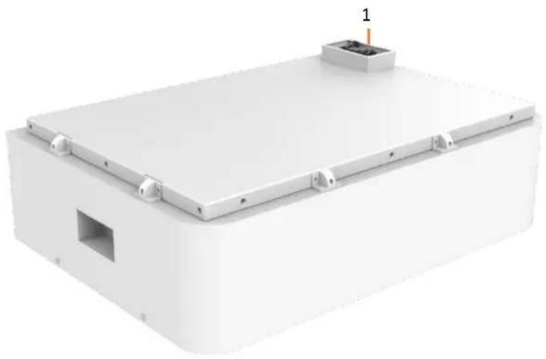 V-TAC VT-OHS35K-100 - This section details the front and back interface functions of the battery pack - 1