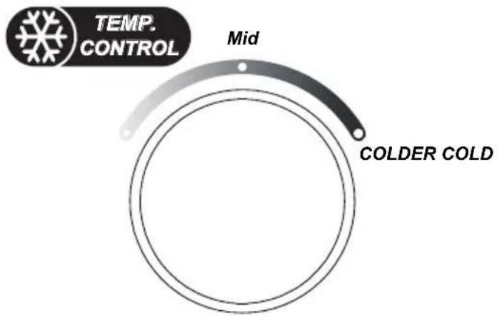 Element ERT18CSCB - 6) Setting the freezer temperature - 1