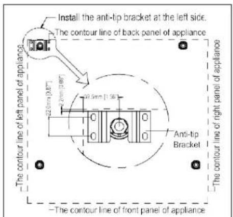 Summit ALFD24WBVPANTRY - Anti-tip Bracket Installation - 1