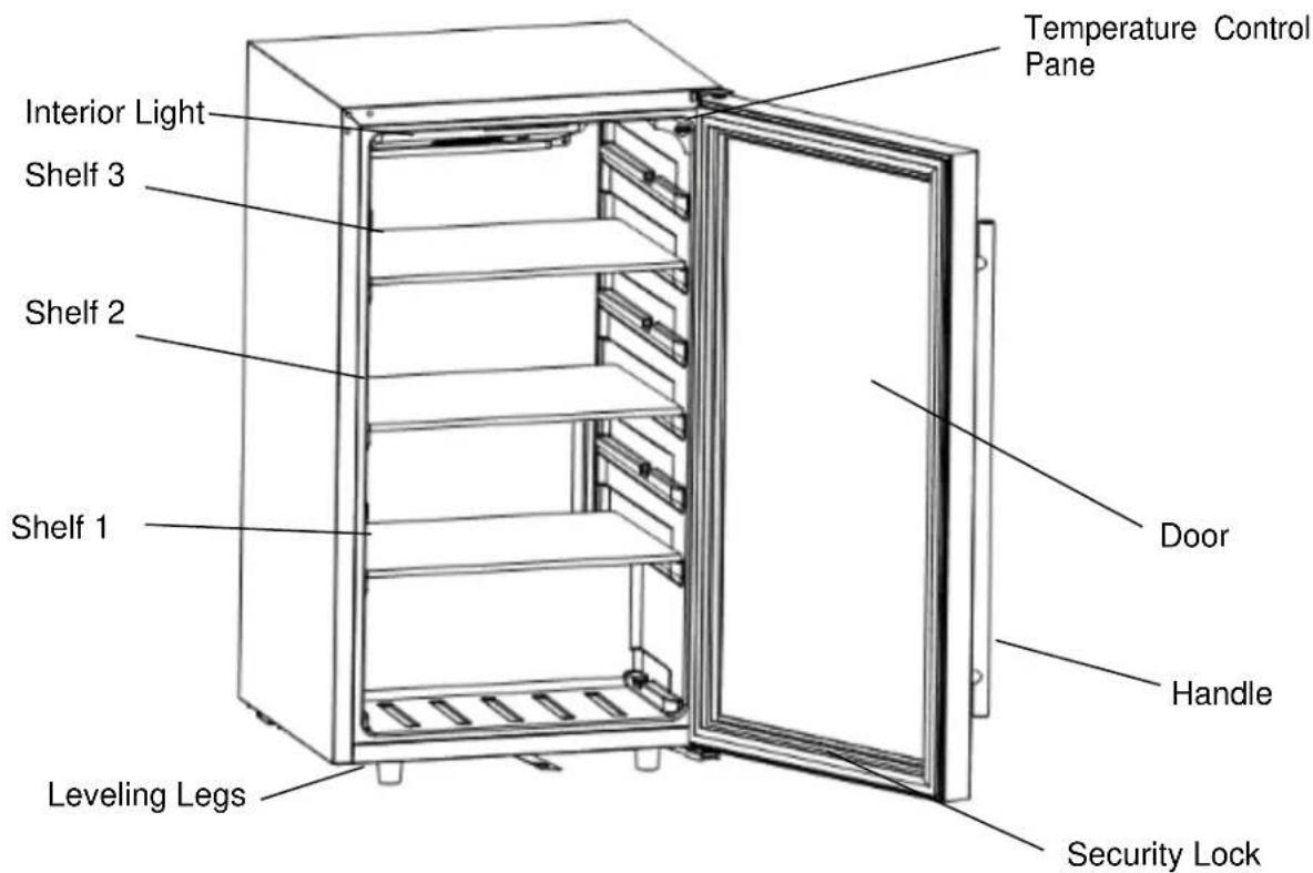 Summit FF195H34CSS - Glass Door - 1