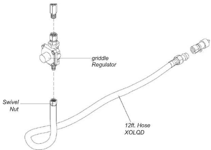 XO XOGRIDDLE30L - CONNECTING TO A PERMANENTLY PLUMBED GAS LINE - 2