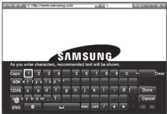 SAMSUNG HT-J7756W - Using the Keyboard Pop-up - 1