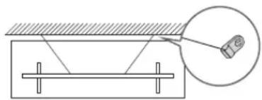 Technical diagram showing a structural beam with supports and a magnified inset of a component labeled 't1e'.