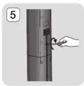 SAMSUNG HT-J5556K - Installing the Speakers on the Tallboy Stand - 3