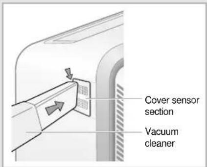 Cover sensor section Vacuum cleaner
