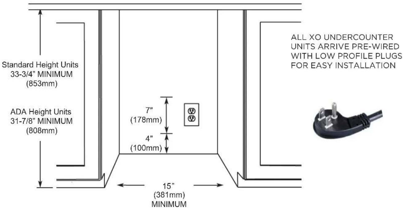 XO XOUIM1585NOPASS - INSTALL UNDER COUNTER - 1