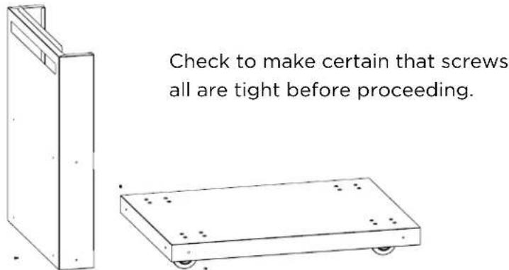 XO XOPIZZACART1 - ATTACH THE LEFT SIDE PANEL. (side with the sliding shelf opening) - 1