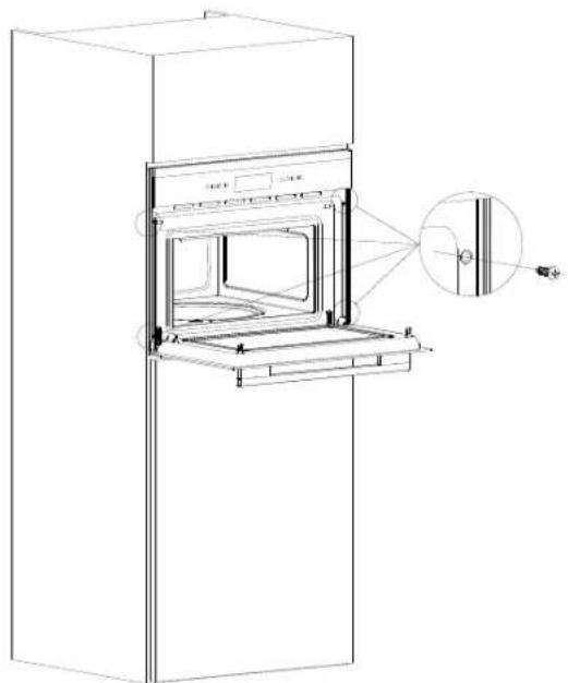 OMEGA OBOC6011M - Fastening the oven - 1