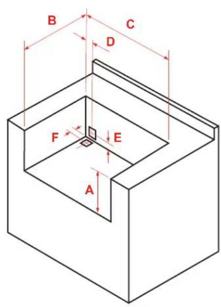XO XOGSIDEBXLTL - OUTDOOR KITCHEN DIMENSIONS - CUTOUTS - 1