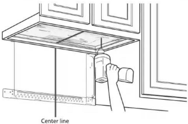 XO XOOTR30BS - To position the Top Cabinet Template: - 1