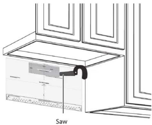 XO XOOTR30W - Step 4: Option B - Cutting a vent opening - 1