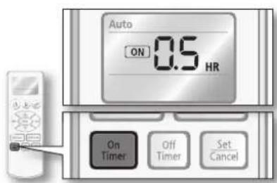 SAMSUNG AQ09CAX - On timer - 1