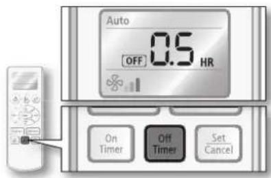 SAMSUNG AQ09CAX - Off timer - 1