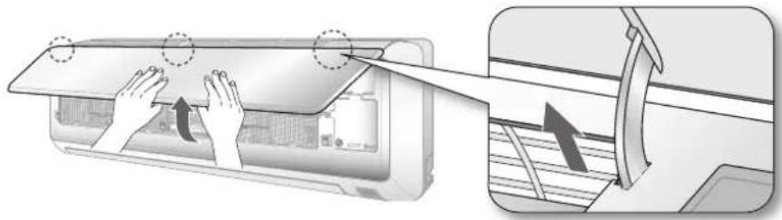 SAMSUNG AQ09CAX - OPENING THE FRONT PANEL - 1