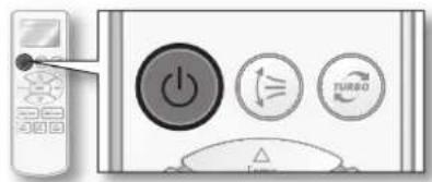 SAMSUNG AQ09CAX - TURNING THE AIR CONDITIONER ON AND OFF - 1