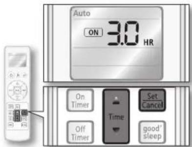 SAMSUNG AQ12VBEN - On timer - 2