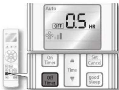 SAMSUNG AQ12VBEN - Off timer - 1