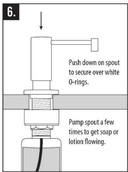 Waterstone 5900 - INSTALL SOAP/LOTION DISPENSER (OPTIONAL) - 6