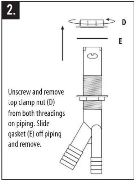 Waterstone 5900 - INSTALL SINGLE PORT AIR GAP (OPTIONAL) - 2