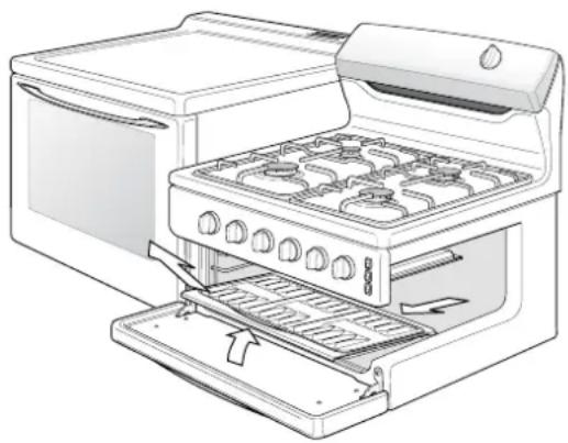 WESTINGHOUSE GEK1235LWLPG - CLEANING THE GRILL COMPARTMENT - 1