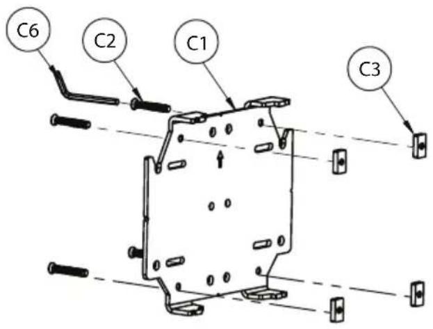 B-Tech BT8704 - ATTACH MOUNTING BRACKET TO COLUMN - 2