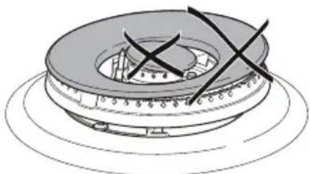 Elba Elementum EN90-400 XD - CORRECT REPLACEMENT OF THE TRIPLE-RING AND DUAL BURNER (depending on your model, your cooktop may only have some of these burners - ssee pages 26, 27, 28) - 7