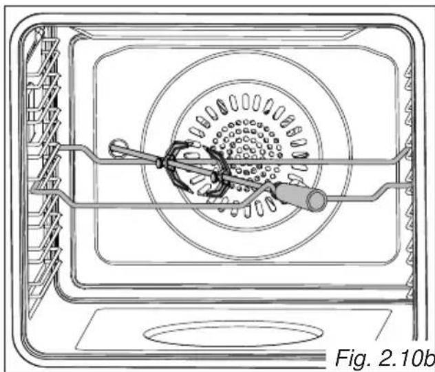 Elba Elementum E 5 XLX GE - USE OF THE ROTISSERIE (fig. 2.10a, 2.10b) - 2