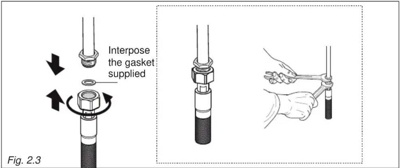 Elba Elementum E 5 XLX GE - DETAILS FOR CONNECTING TO THE GAS SUPPLY - 2