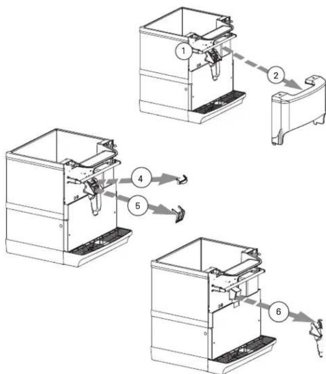 Scotsman IOD200 - DISASSEMBLE THE ROCKING CHUTE - 1