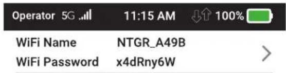 NETGEAR MR5200A - To change the network name and password from the mobile router. - 1