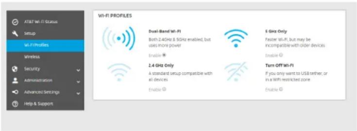 NETGEAR MR5200A - To turn on dual-band WiFi from the mobile router web page: - 1