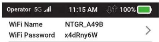 NETGEAR MR5200A - To view network status from the mobile router: - 1