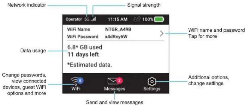 NETGEAR MR5200A - Home Screen - 1