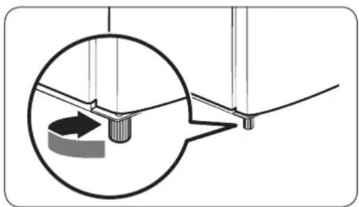 SAMSUNG RR19K173ZDZ - STEP 3 Adjust the levelling feet - 1
