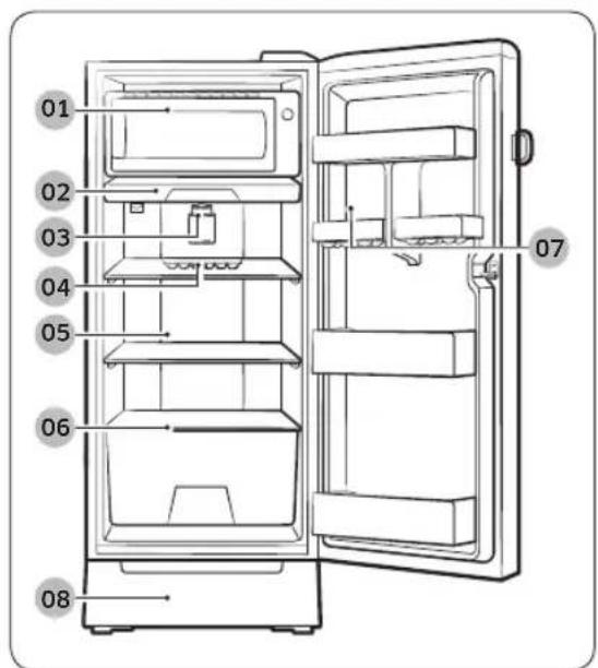 SAMSUNG RR21T2G2YDU - इंस्टॉलेशन - 1
