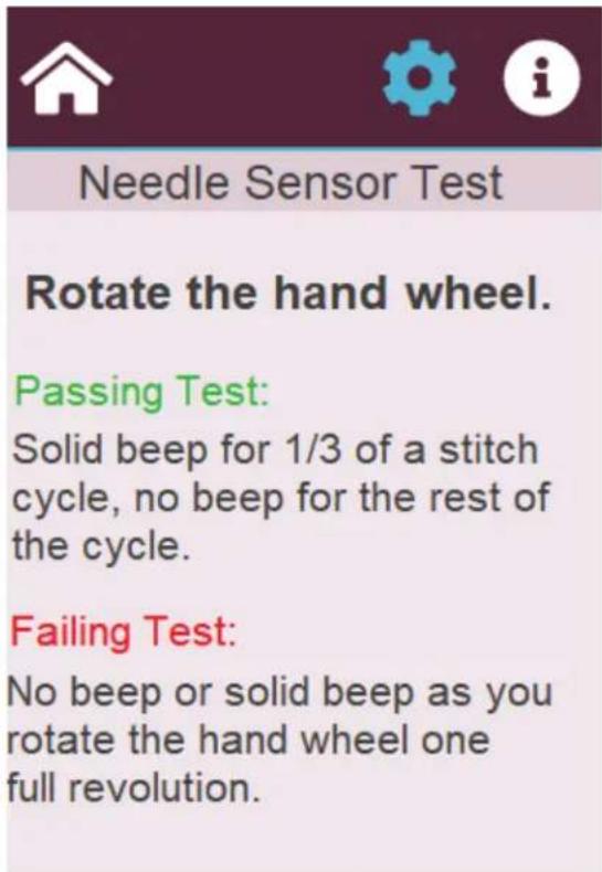 Husqvarna-Viking Platinum Q 160 - Needle Sensor Test - 1