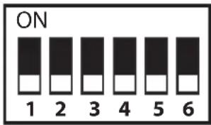 CRUX RVCCH-75R - DIP SWITCH FUNCTIONS: - 1